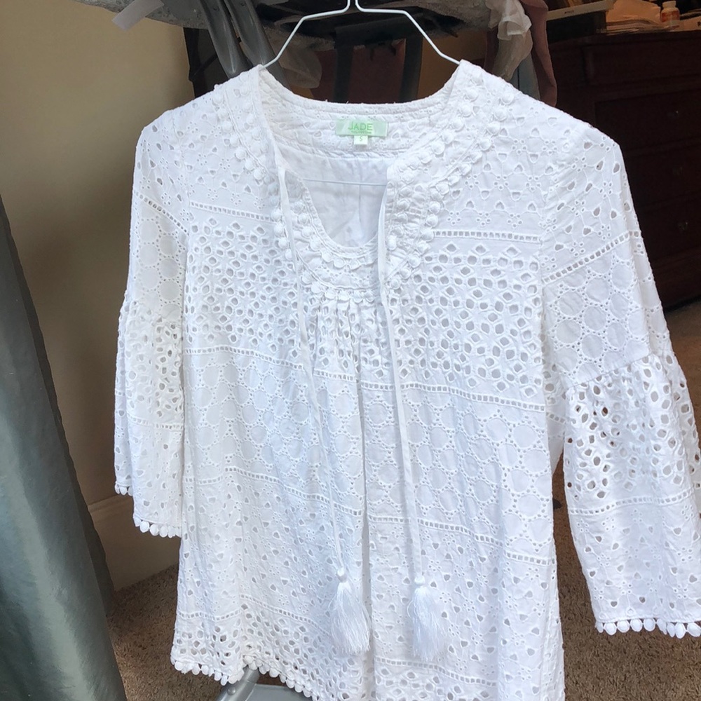 Jade by Melody Tam white blouse